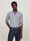 MICRO GINGHAM POPLIN SF SHIRT carbon navy - optic white