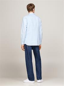 MICRO GINGHAM POPLIN SF SHIRT vessel blue - optic white
