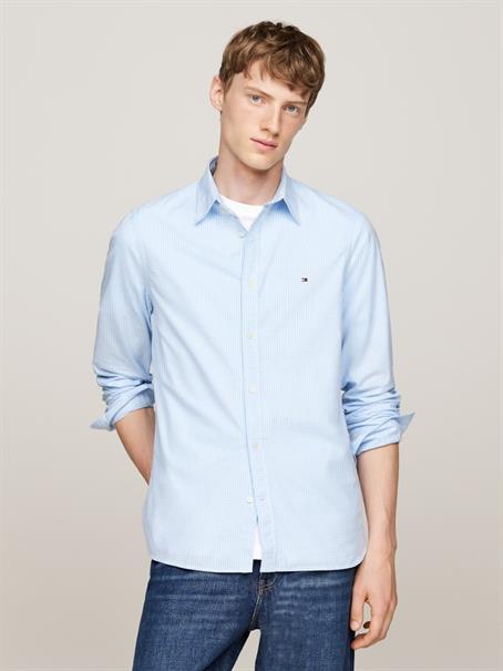 MICRO GINGHAM POPLIN SF SHIRT vessel blue - optic white