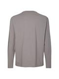 MICRO LOGO LS MOCK NECK T-SHIRT grey asphalt