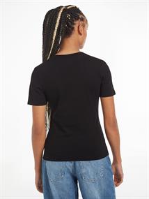 MICRO MONOLOGO SLIM V-NECK TEE ck black