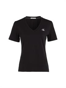 MICRO MONOLOGO SLIM V-NECK TEE ck black