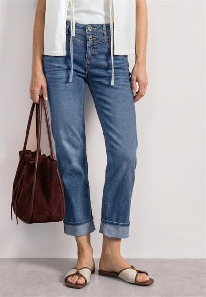 mid blue authentic washed