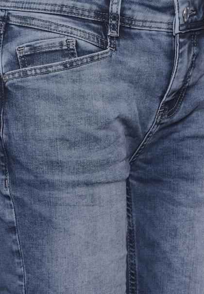 mid blue random wash