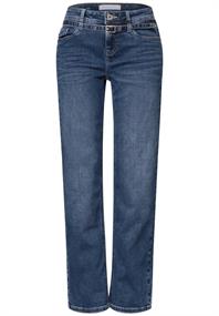 mid blue random washed