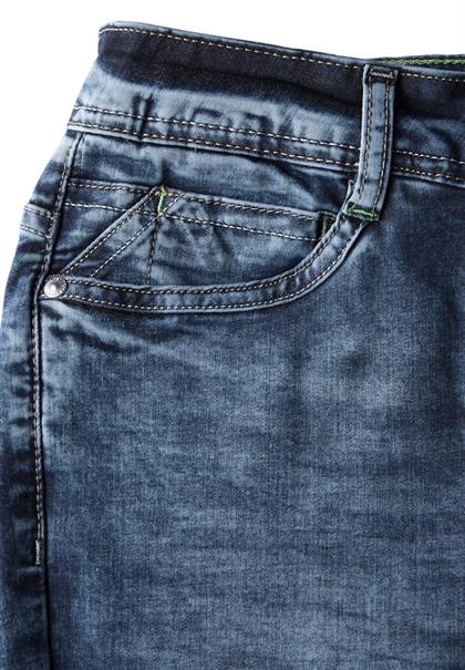 mid blue used wash