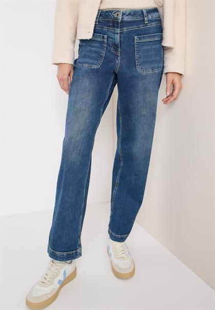 mid blue used wash