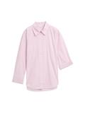 mid pink white small stripe