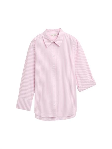 mid pink white small stripe