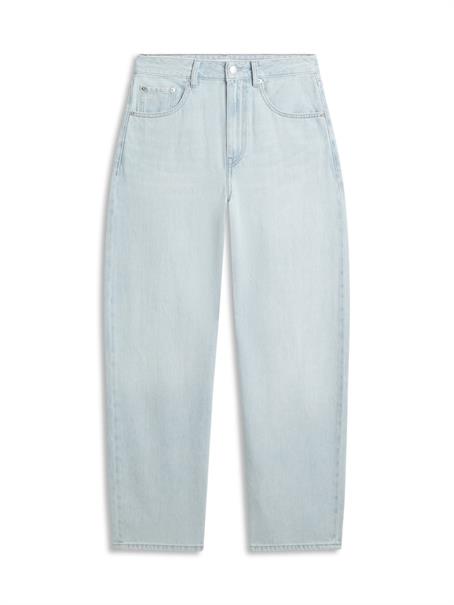 Mid Rise Tapered Barrel Leg Jeans tam