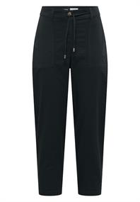 Mid Waist Barrel Leg Hose im Casual Fit palm breeze green