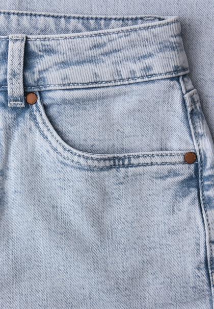 Mid Waist Barrel Leg Jeans im Loose Fit bleached wash