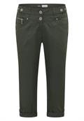 Mid Waist Casual Fit Hose mit Turn Up clear khaki