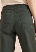 Mid Waist Casual Fit Hose mit Turn Up clear khaki