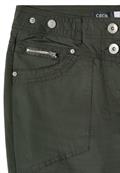 Mid Waist Casual Fit Hose mit Turn Up clear khaki
