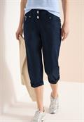 Mid Waist Casual Fit Hose mit Turn Up universal blue