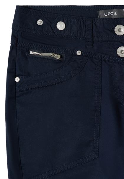 Mid Waist Casual Fit Hose mit Turn Up universal blue