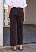 Mid Waist Culotte mit Leo-Muster very berry