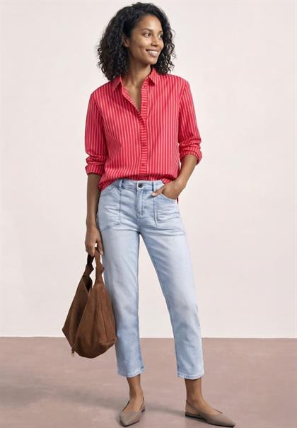 Mid Waist Jeans im Chino-Look ultra bleached washed