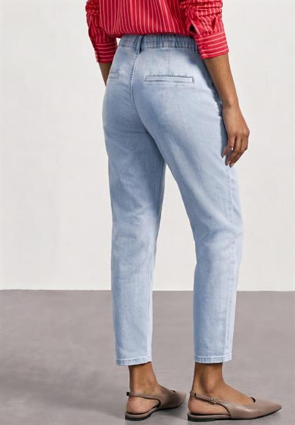 Mid Waist Jeans im Chino-Look ultra bleached washed