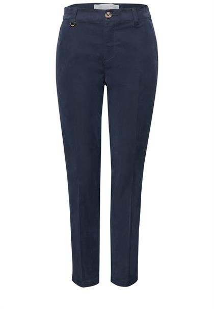 Mid Waist Slim Leg Chino im Casual Fit midnight muse