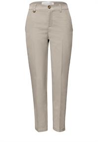 Mid Waist Slim Leg Chino im Casual Fit quiet ivory