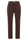 Mid Waist Slim Leg Hose im Casual Fit brown cacao