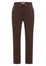 Mid Waist Slim Leg Hose im Casual Fit brown cacao