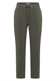 Mid Waist Slim Leg Hose im Casual Fit clear khaki