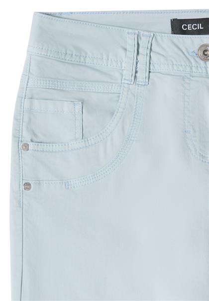 Mid Waist Slim Leg Hose im Casual Fit diamond blue