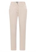 Mid Waist Slim Leg Hose im Casual Fit grain beige
