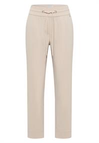 Mid Waist Slim Leg Hose im Casual Fit grain beige