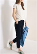 Mid Waist Slim Leg Hose im Casual Fit universal blue