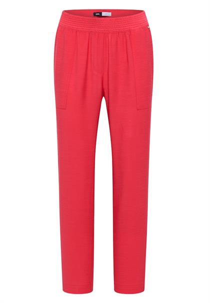 Mid Waist Slim Leg Hose im Loose Fit coral