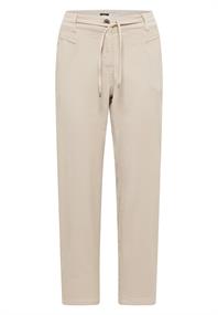 Mid Waist Slim Leg Hose im Loose Fit grain beige
