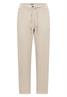 Mid Waist Slim Leg Hose im Loose Fit grain beige