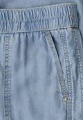 Mid Waist Slim Leg Hose im Washed-Look light blue soft wash