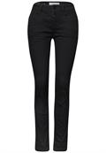 Mid Waist Slim Leg Jeans im Casual Fit black clean washed