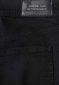 Mid Waist Slim Leg Jeans im Casual Fit black clean washed