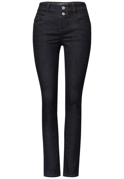 Mid Waist Slim Leg Jeans im Casual Fit deep rinse washed