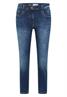 Mid Waist Slim Leg Jeans im Casual Fit mid blue used wash