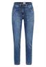 Mid Waist Slim Leg Jeans im Casual Fit mid blue used wash
