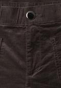 Mid Waist Wide Leg Hose im Casual Fit charred brown