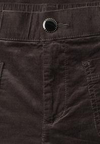 Mid Waist Wide Leg Hose im Casual Fit charred brown