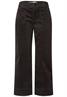 Mid Waist Wide Leg Hose im Casual Fit charred brown