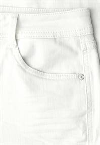 Mid Waist Wide Leg Hose im Casual Fit off white