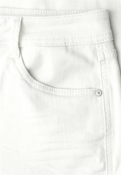 Mid Waist Wide Leg Hose im Casual Fit off white