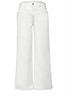 Mid Waist Wide Leg Hose im Casual Fit off white