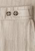 Mid Waist Wide Leg Hose im Leinen-Look stone sand