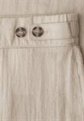 Mid Waist Wide Leg Hose im Leinen-Look stone sand
